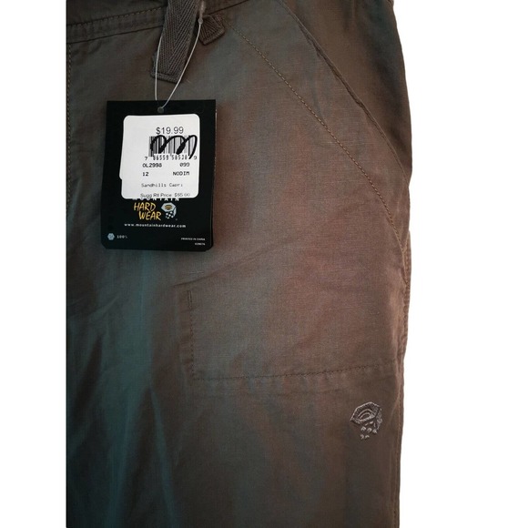 Mountain Hard‎ Wear Zip-Fly light green Capri Pants Women’s Size 12 36X22 - Picture 2 of 9